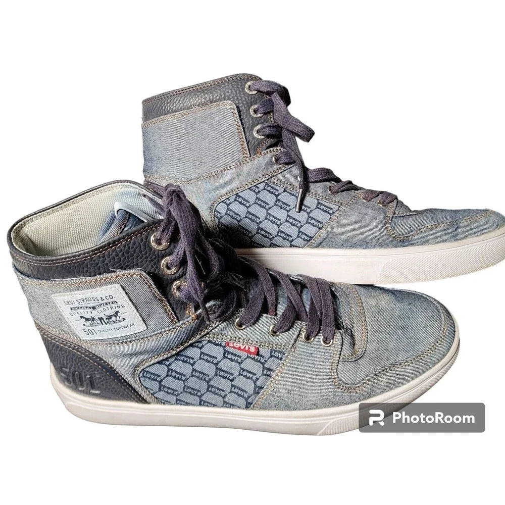 Levi's 501 Mason Denim Hi Top Sneakers Size 11